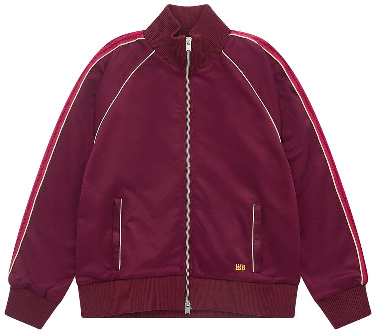Wales Bonner Essence Track Top Burgundy