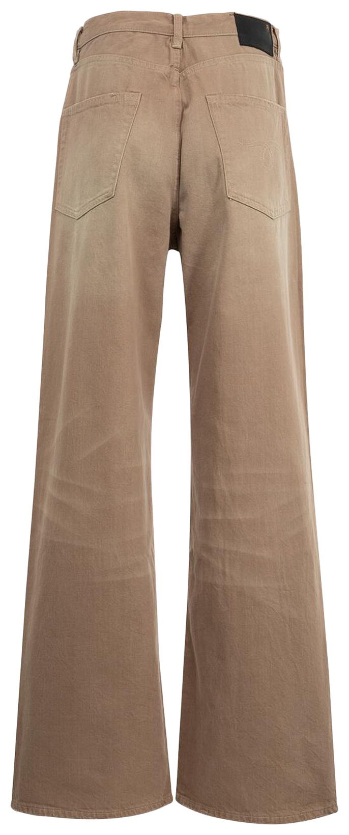 R13 Damon Pleated Wide Leg Sawdust