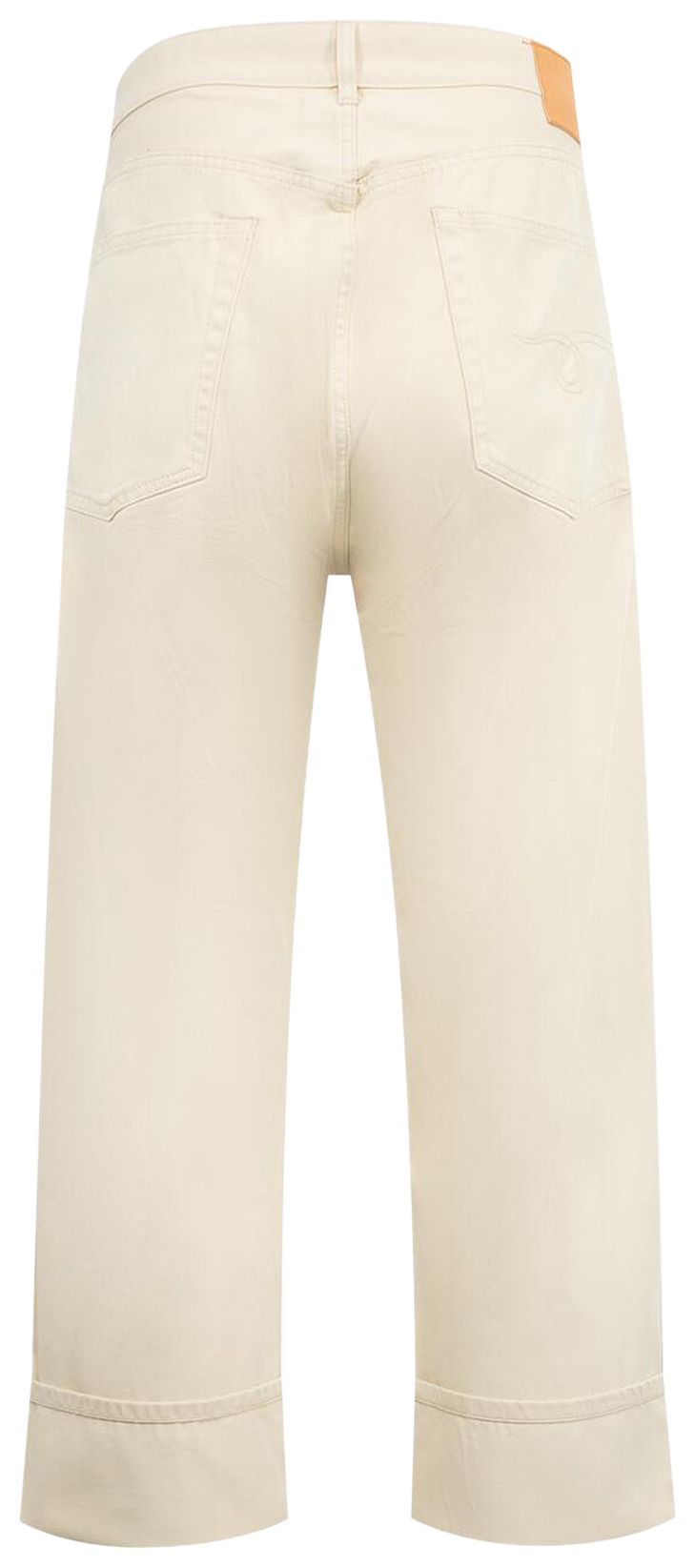 R13 Cuffed X Boyfriend Jean Bone White Selvedge