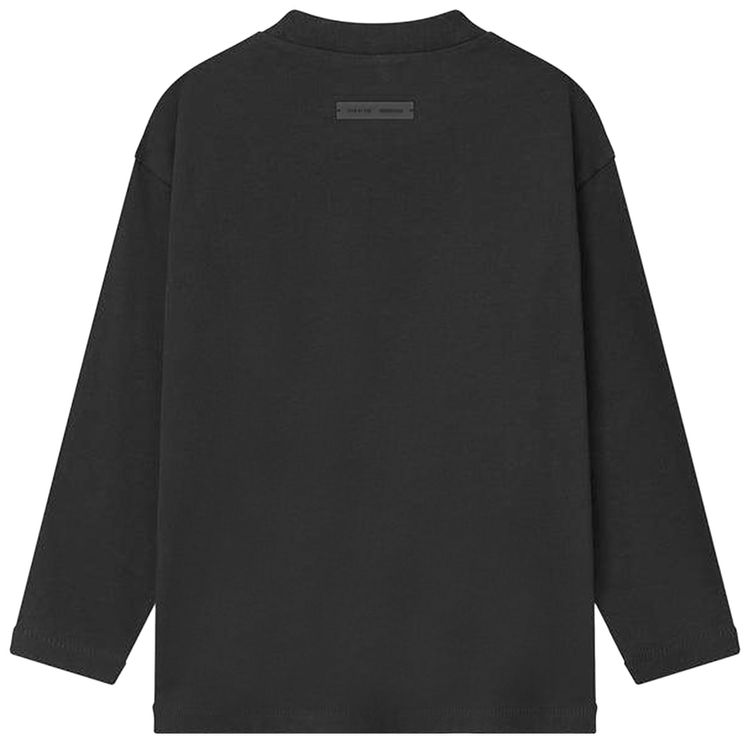 Fear of God Essentials Kids Classic Long Sleeve T Shirt Jet Black