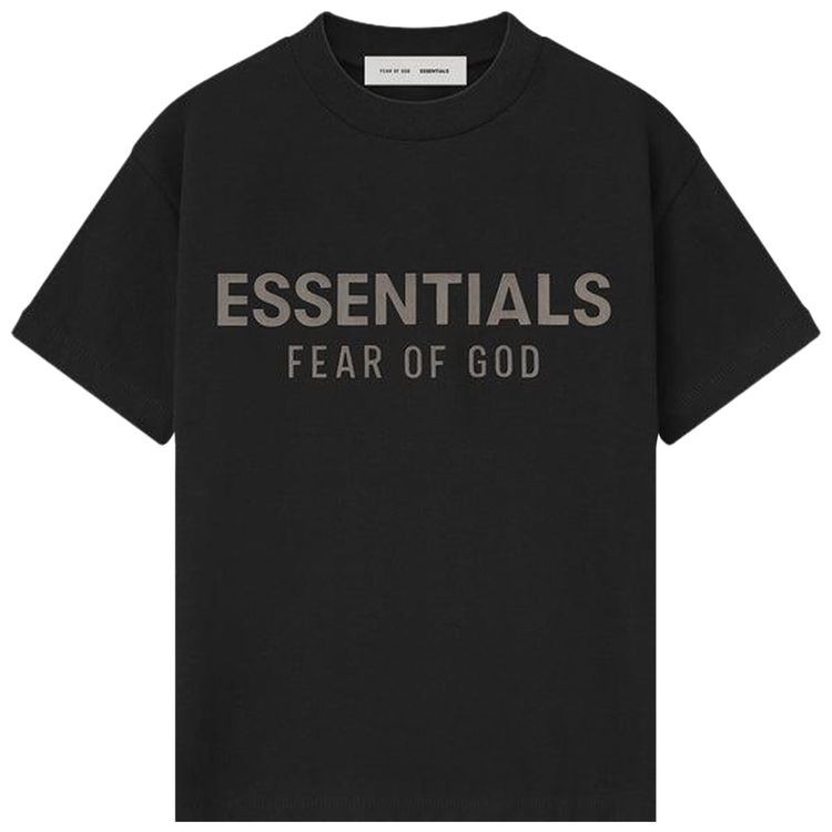 Fear of God Essentials Kids Classic Crew Neck T Shirt Jet Black