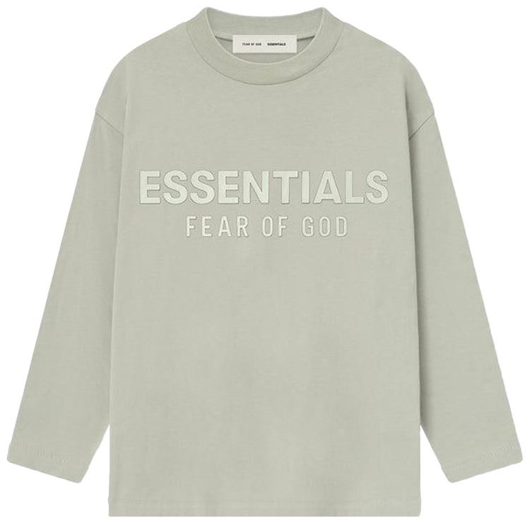 Fear of God Essentials Kids Classic Long Sleeve T Shirt Abbey Stone