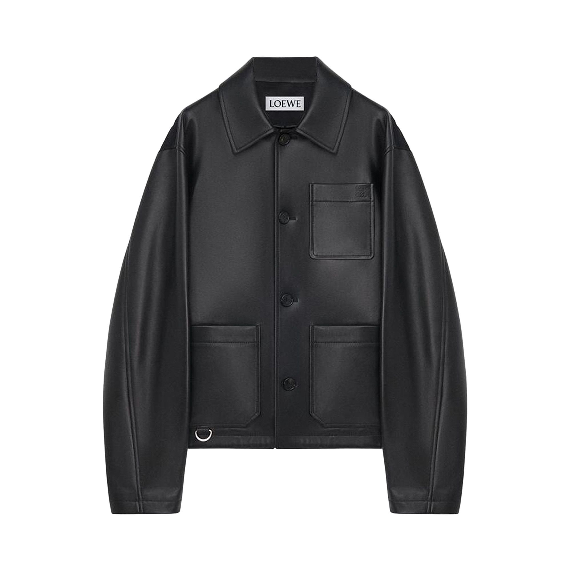Buy Loewe Nappa Lambskin Workwear Jacket 'Black' - H526Y34L86 1100