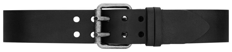 Saint Laurent Motorcycle Belt In Leather Nero