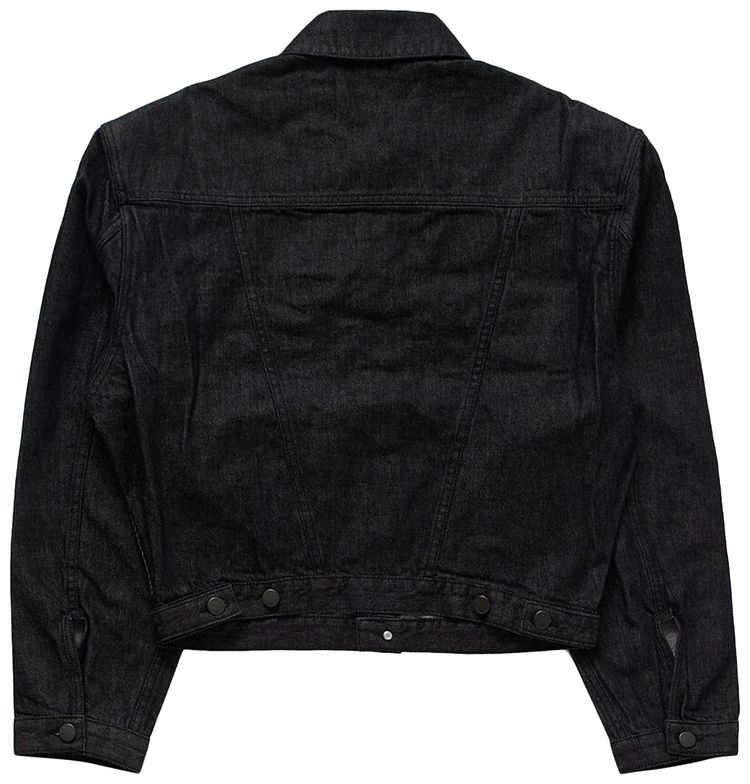 Entire Studios Shrunken Denim Jacket Raw Black