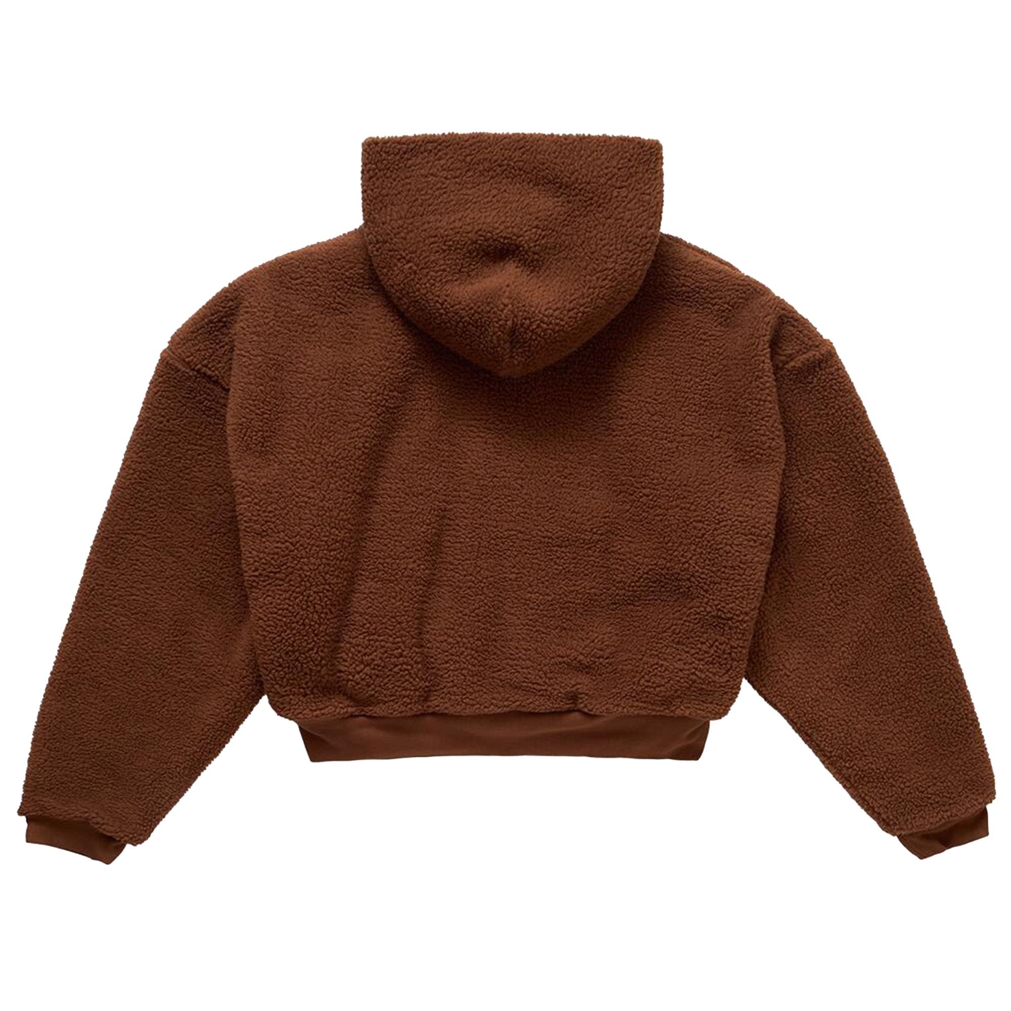 Buy ERL Terry Fleece Zipped Hoodie 'Brown' - ERL11J007 BROW | GOAT