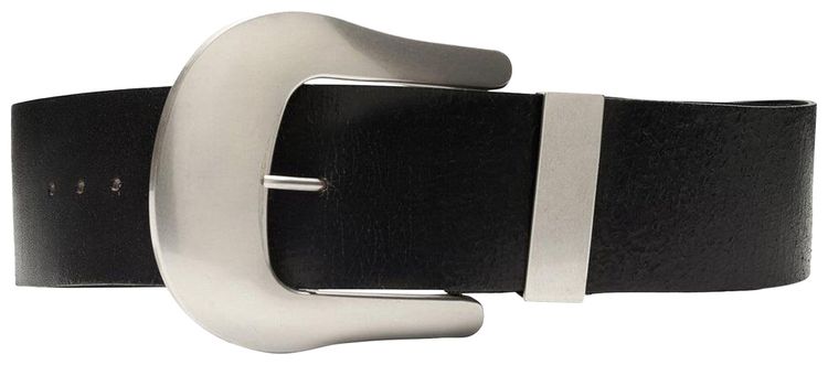 VAQUERA Oversized Western Belt Black