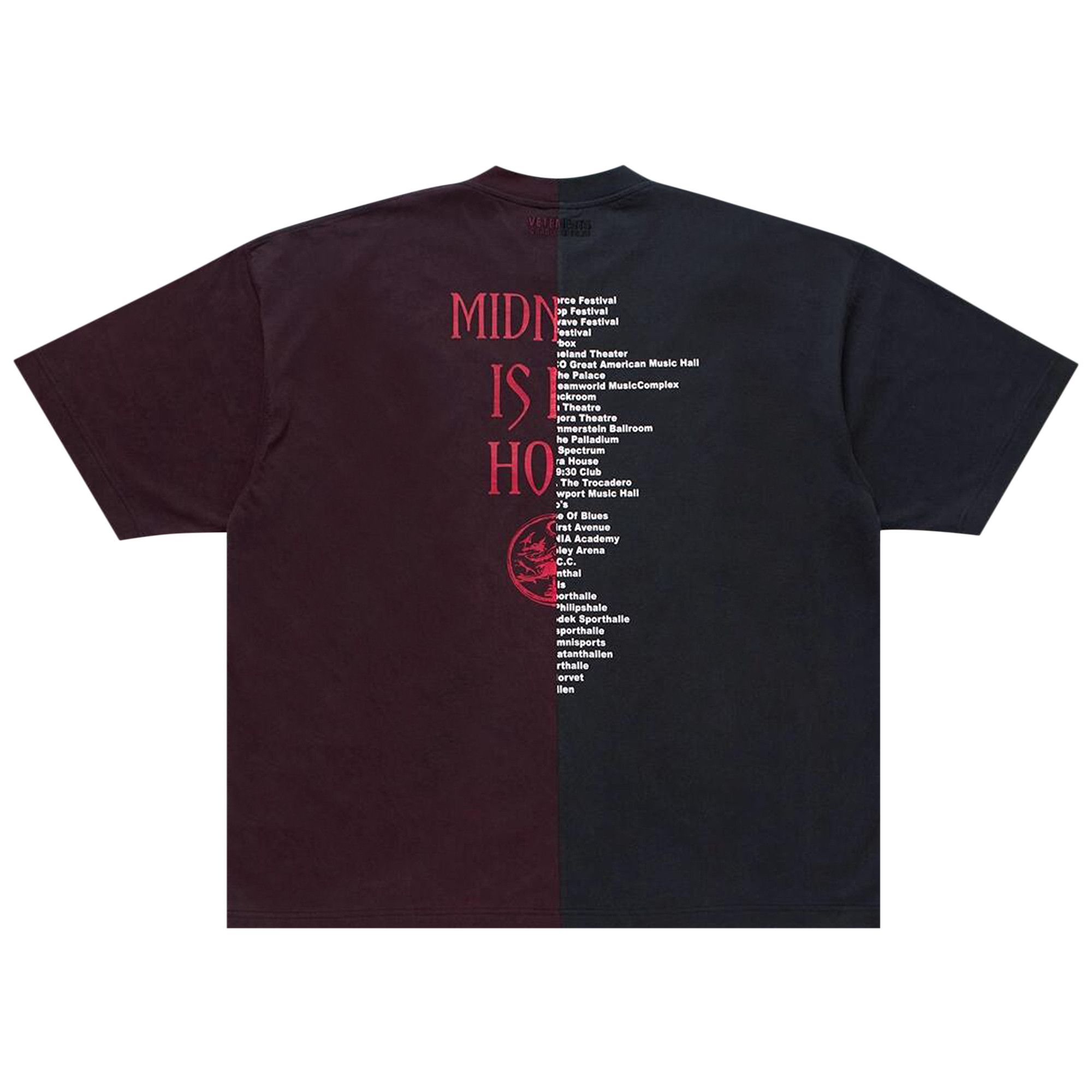 Buy Vetements Cradle of Filth Cut Up Oversized T-Shirt 'Black/Red