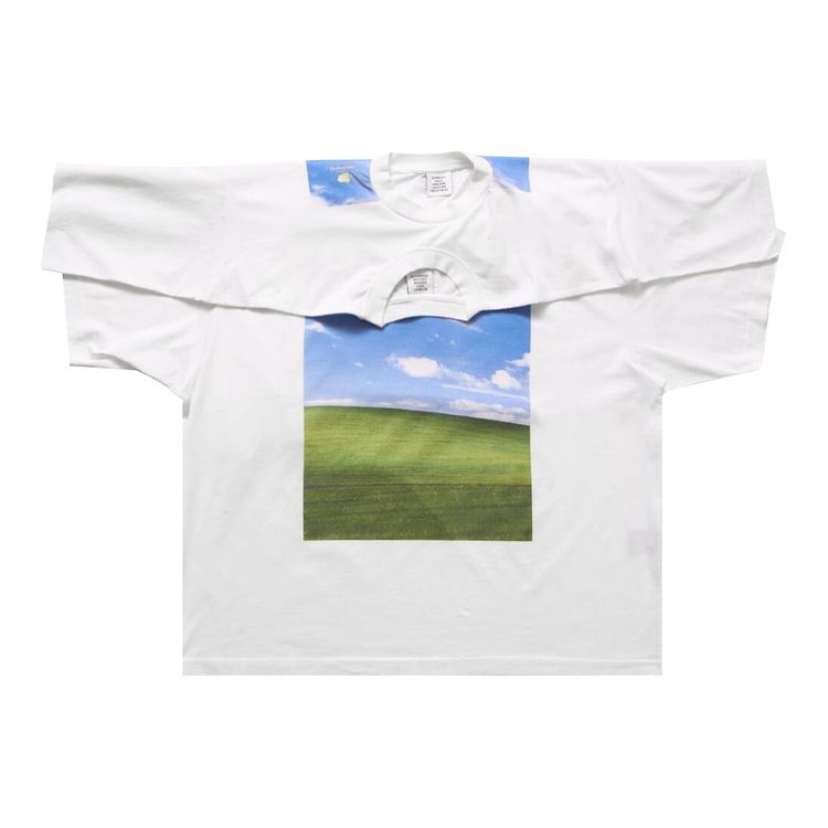 Vetements Desktop Double Layered T Shirt White
