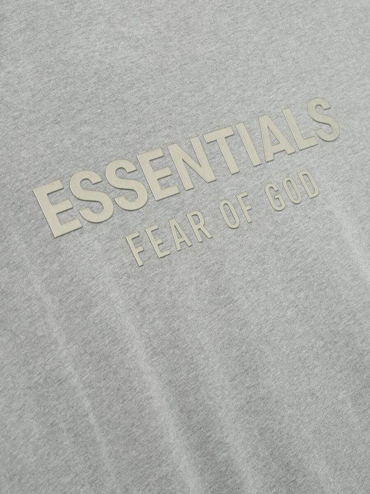 Fear of God Essentials Classic Short Sleeve Tee Concrete Heather
