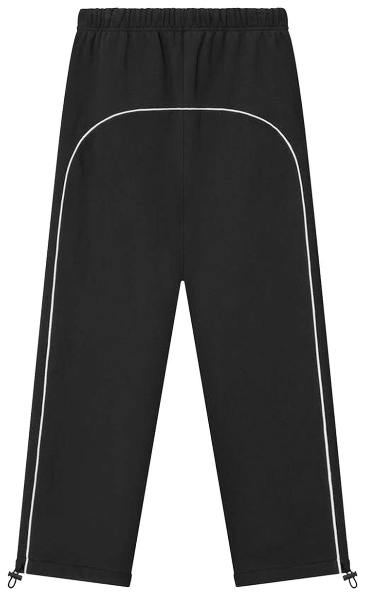 Fear of God Essentials Relaxed Sweatpants With Piping Jet BlackCloud White