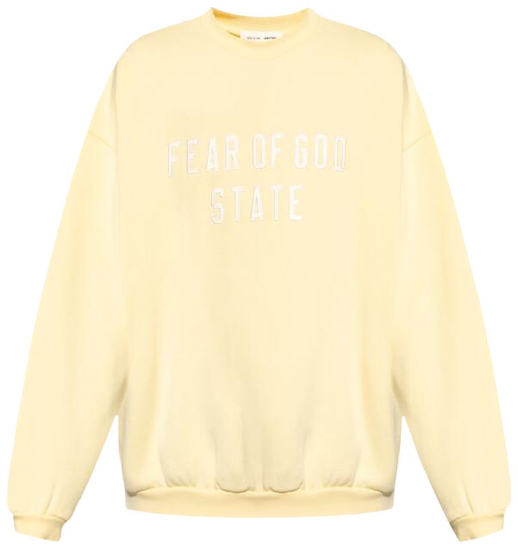 Fear of God Essentials 90s Crewneck Sweatshirt Garden Yellow