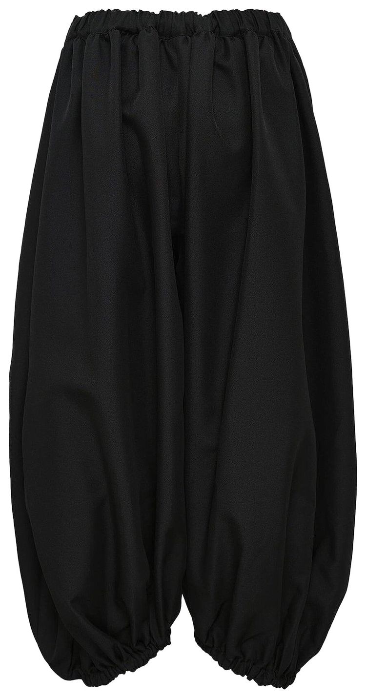 Comme des Garcons Simple Solid Color Pants Black