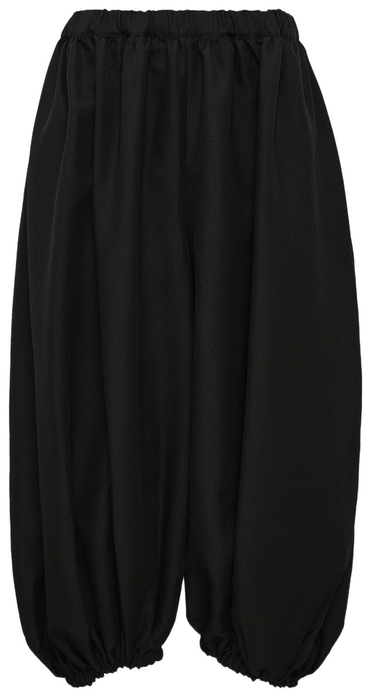 Comme des Garcons Simple Solid Color Pants Black
