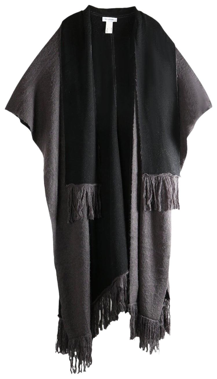 Kiko Kostadinov Tarr Fringed Throw Scarf BlackBrown