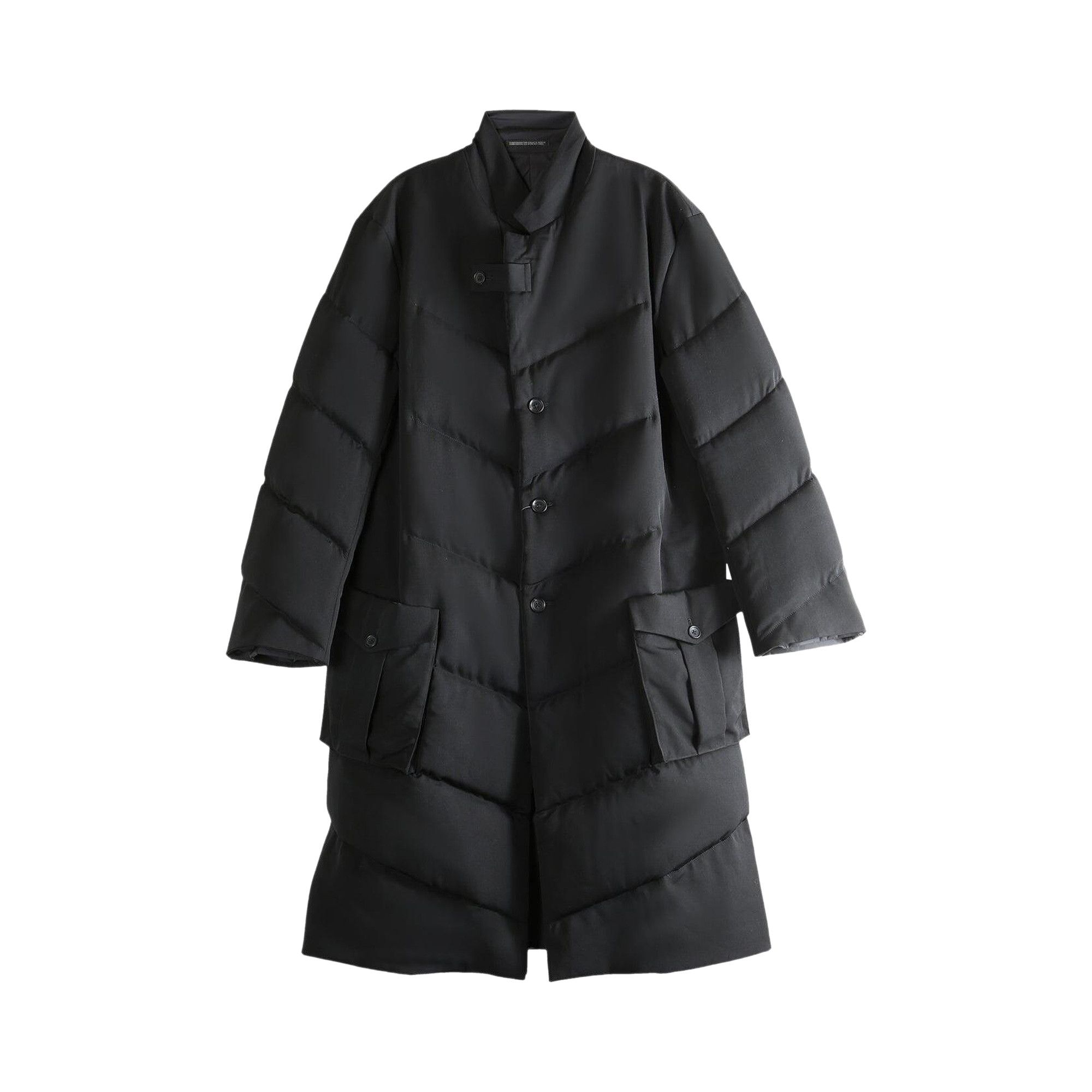YohjiYamamoto×ReadyMade PickedLongJacket Buy Yohji Yamamoto Pour Homme 3 Button Diagonal Padded Long Coat