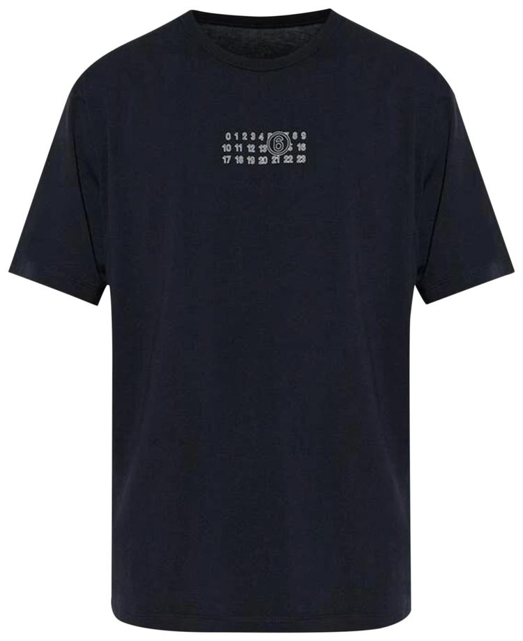 MM6 Maison Margiela Outline Logo T Shirt Black