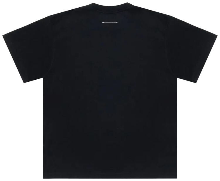MM6 Maison Margiela Front Label T Shirt Black