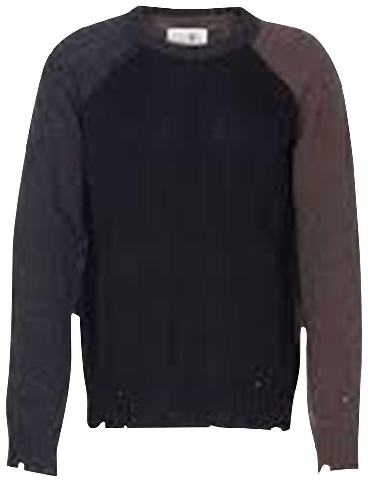 MM6 Maison Margiela Color Block Sweater Black