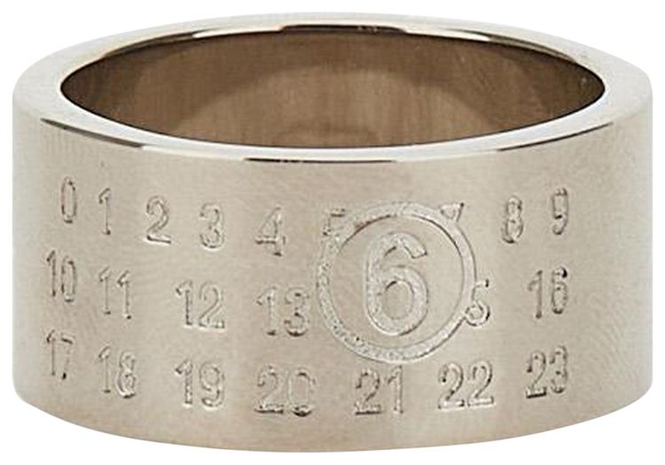 MM6 Maison Margiela Numeric Ring Palladio