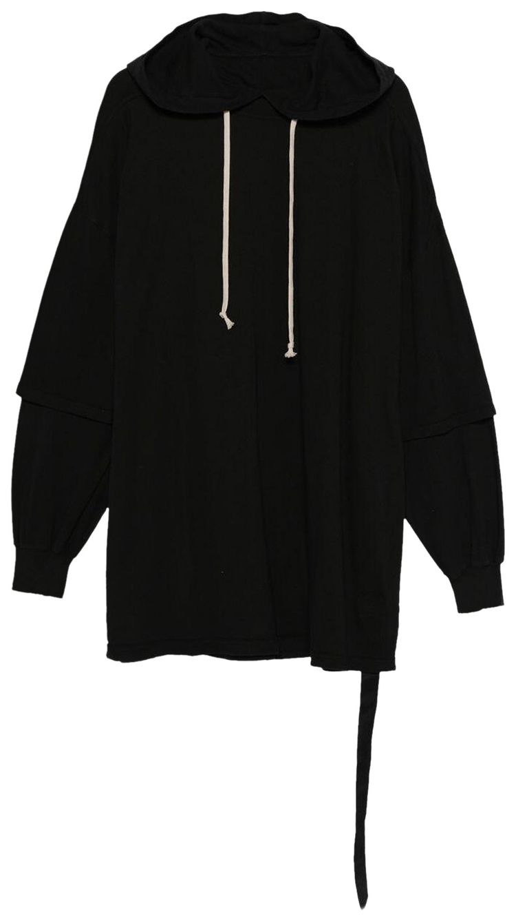 Rick Owens DRKSHDW Tommy Hustler Hoodie Black