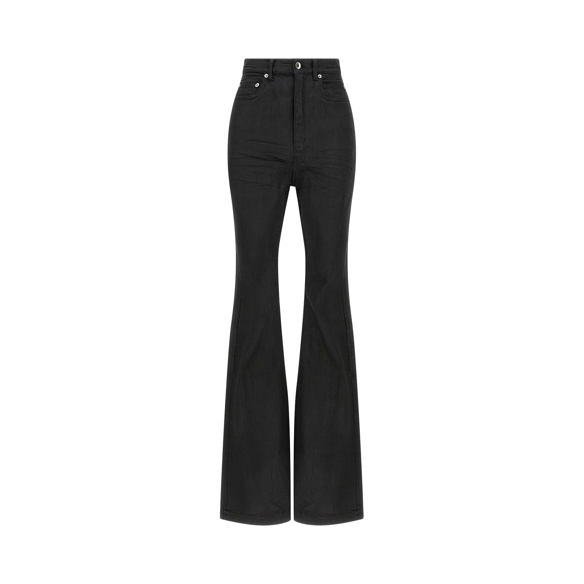 Buy Rick Owens DRKSHDW Womens Bolan Bootcut Jeans 'Black Wax