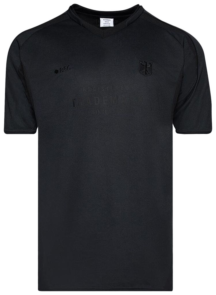 Vetements Trademark Football Jersey Black