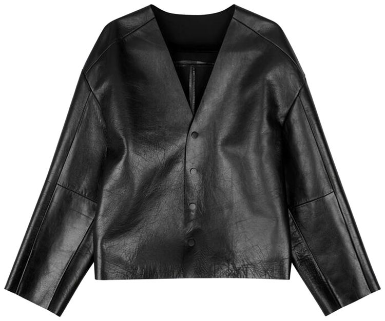Entire Studios Minimal Leather Jacket Blackleather