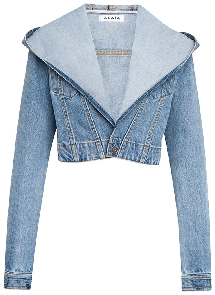 Alaia Hooded Jacket Bleu Clair