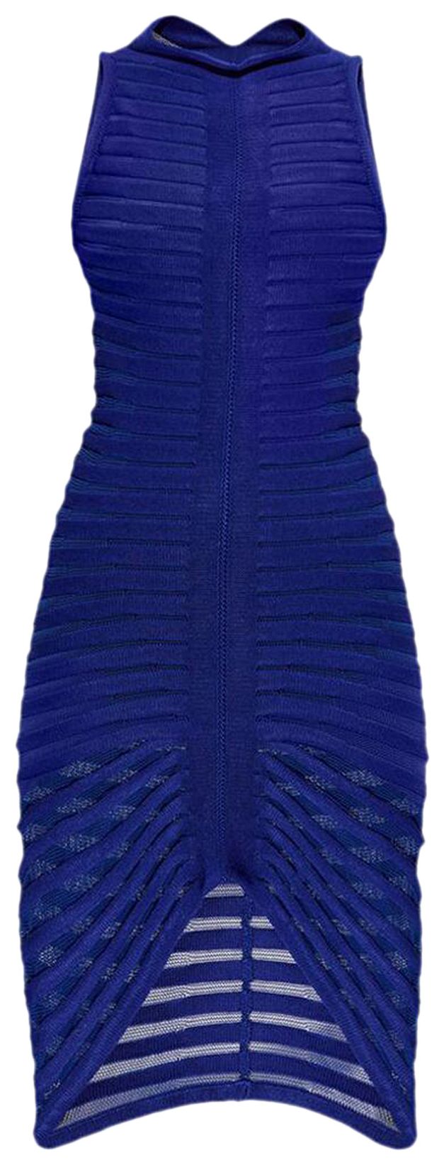 Alaia Skeleton Dress Bleu Electrique