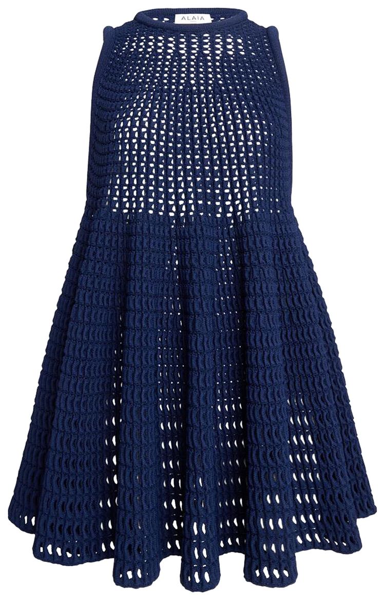 Alaia Waffle Dress Minuit