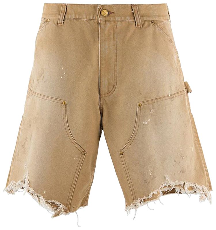 SAINT Mxxxxxx Double Knee Shorts Beige