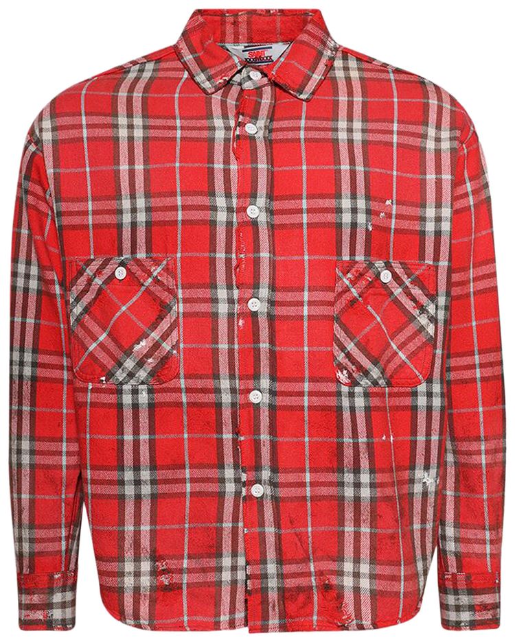 SAINT Mxxxxxx Flannel Shirt Red