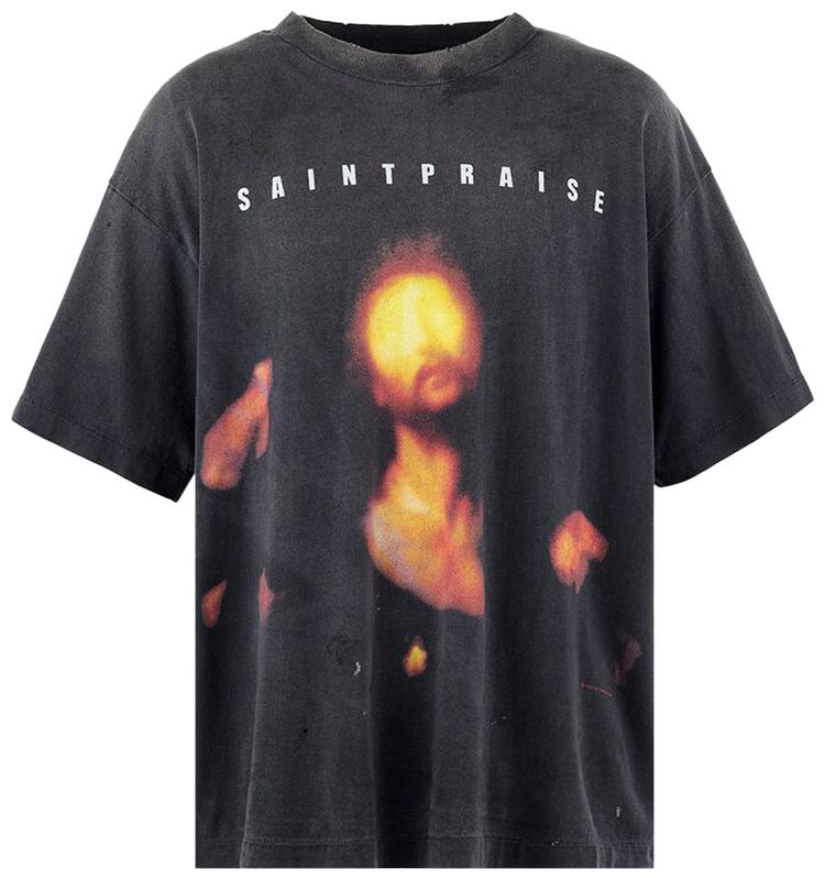 SAINT Mxxxxxx Saint Praise Short Sleeve Tee Black