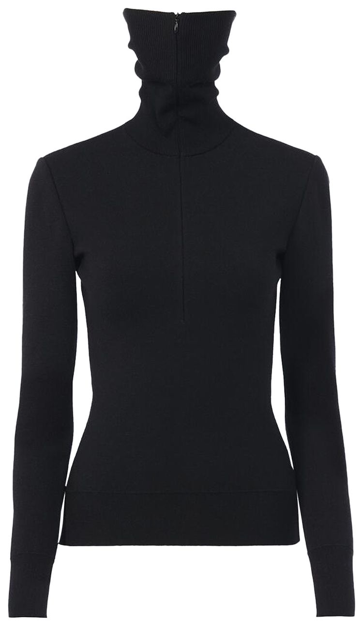 Alaia Turtleneck Jumper Noir Alaia
