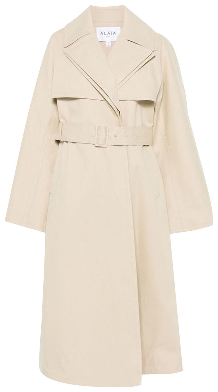 Alaia Trench Coat Beige