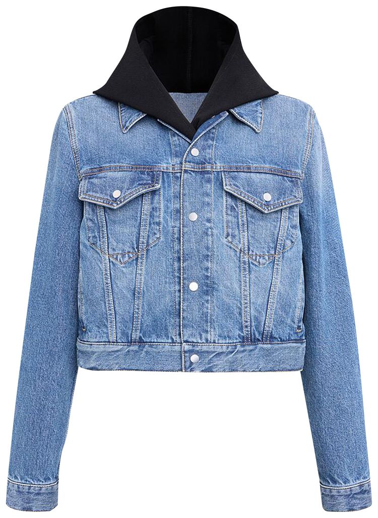 Alaia Hooded Jacket Bleu Vintage