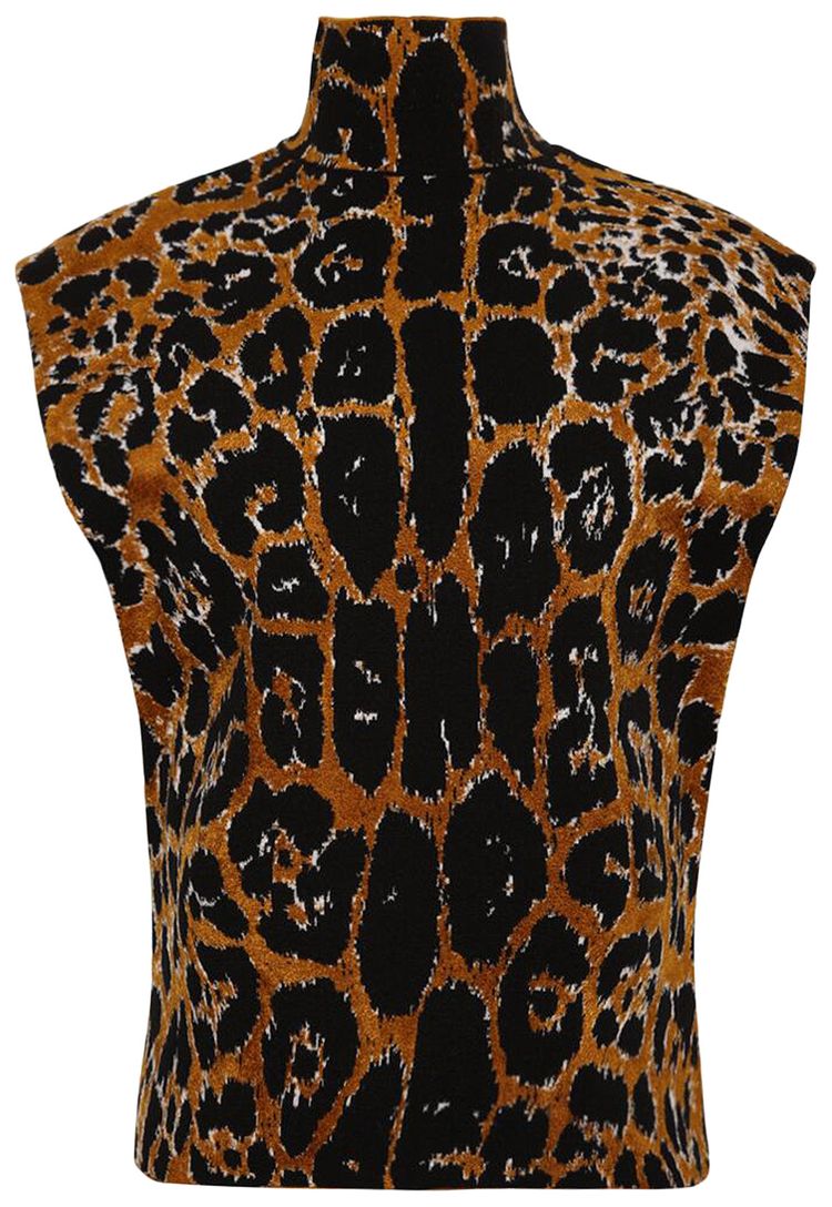 Alaia Leo Top NoirMulticolor