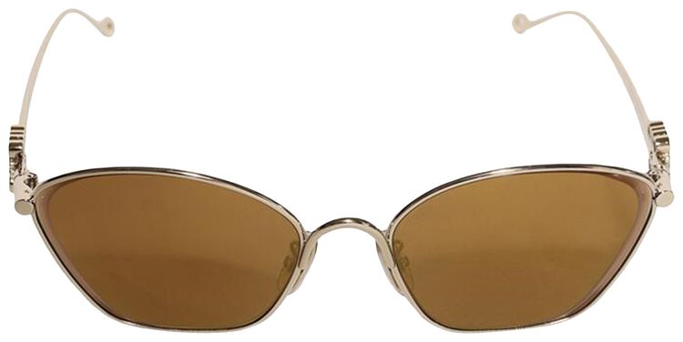 Loewe Anagram Sunglasses GoldBrown Mirror