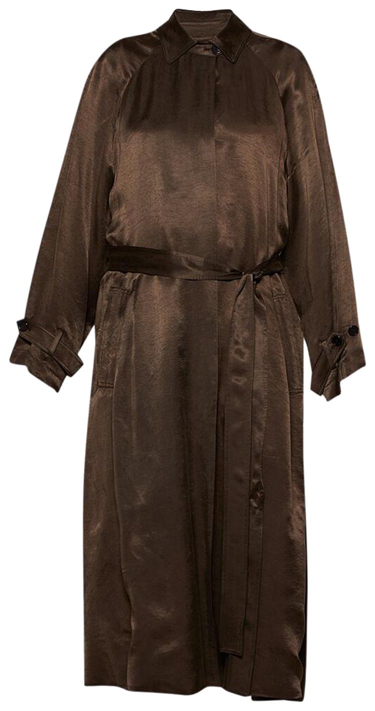 The Row Ryo Coat Dark Brown