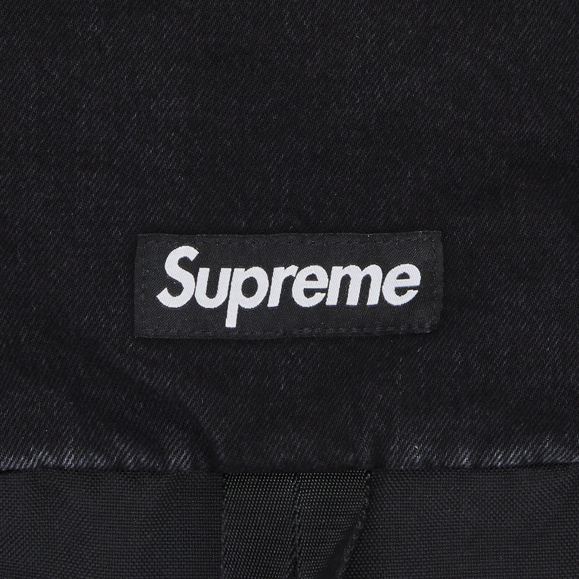 Buy Supreme Denim Backpack 'Black' - FW25B1 BLACK | GOAT