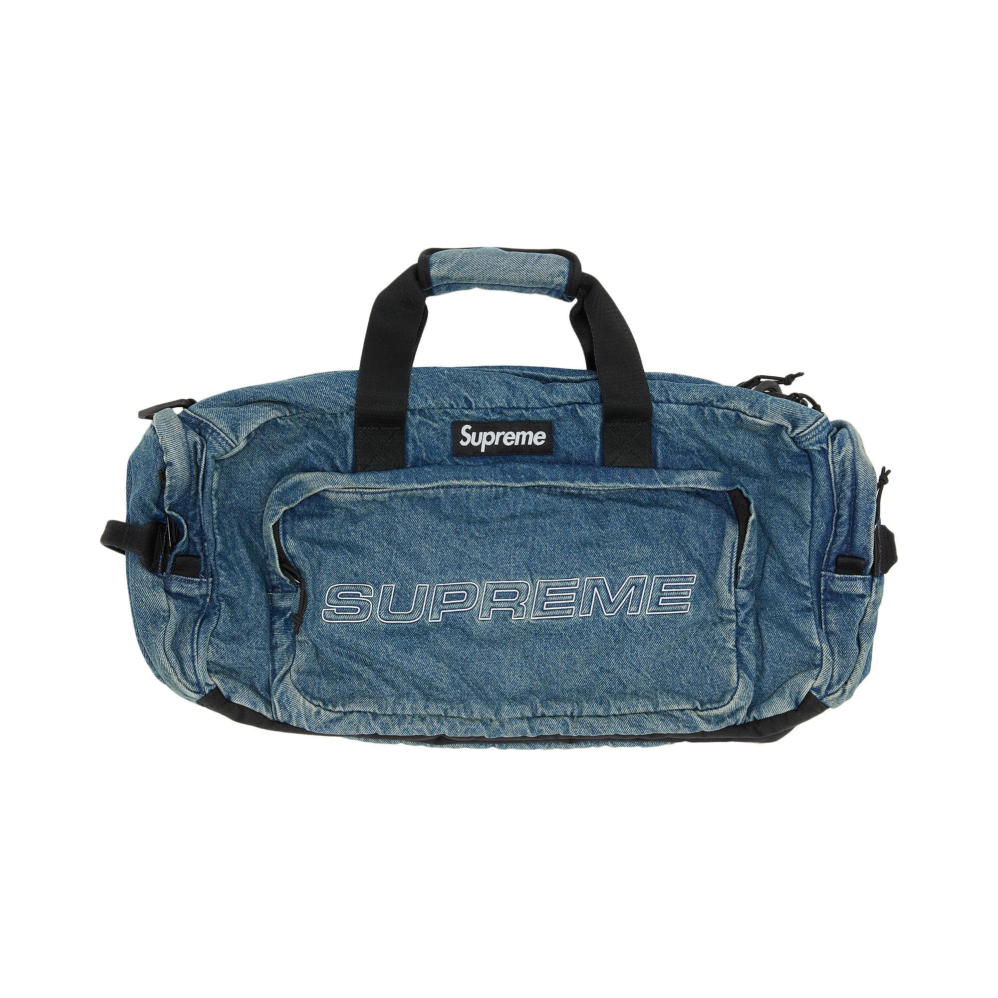 Buy Supreme Denim Duffle Bag 'Washed Indigo' - FW25B2 WASHED