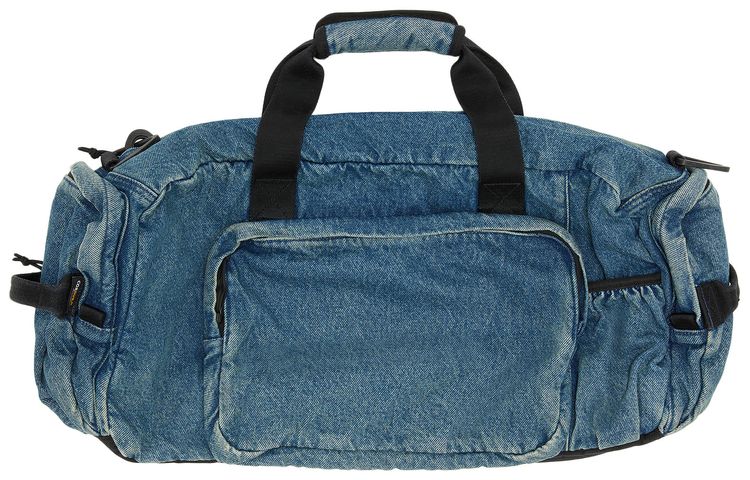 Supreme Denim Duffle Bag Washed Indigo