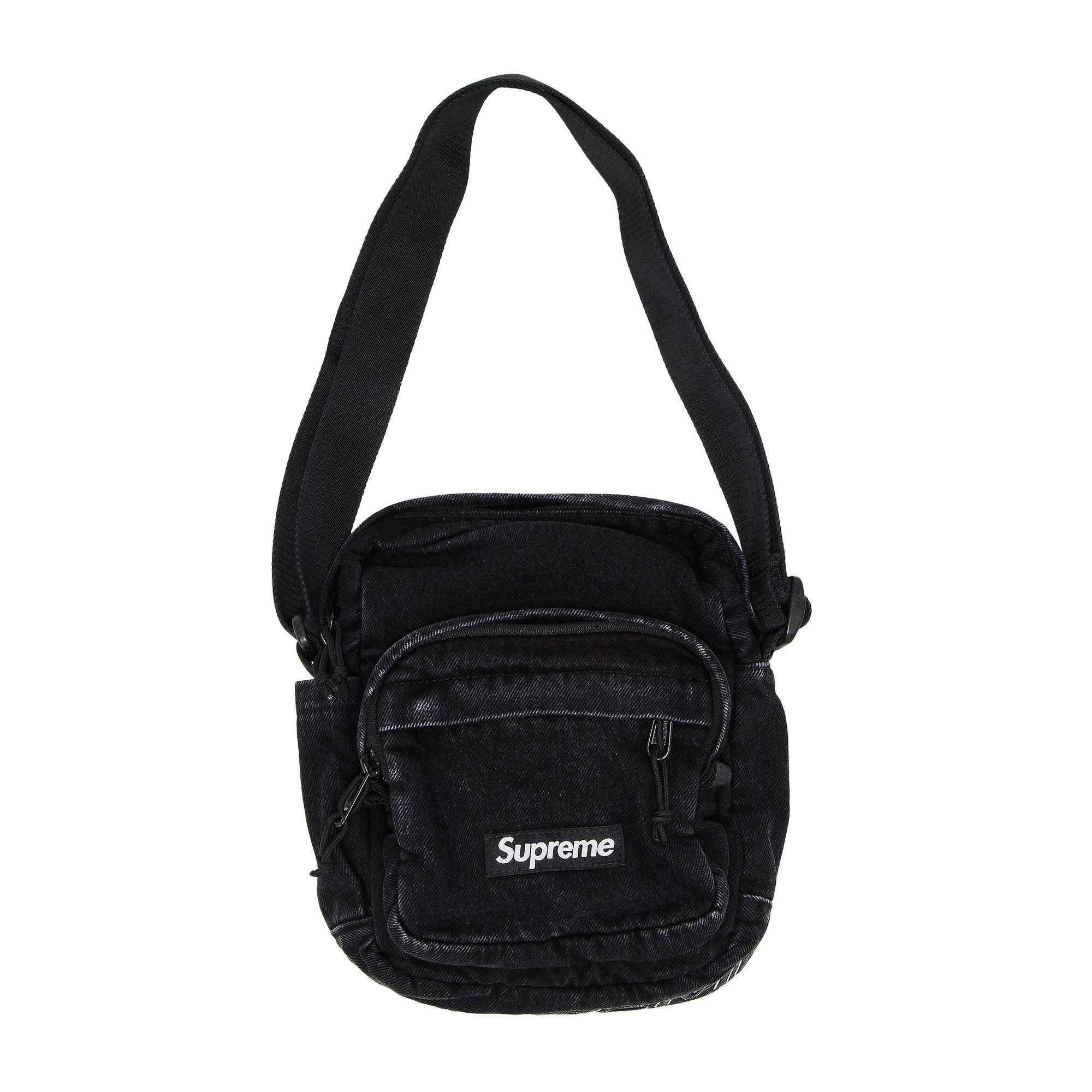 Buy Supreme Denim Shoulder Bag 'Black' - FW25B4 BLACK | GOAT UK