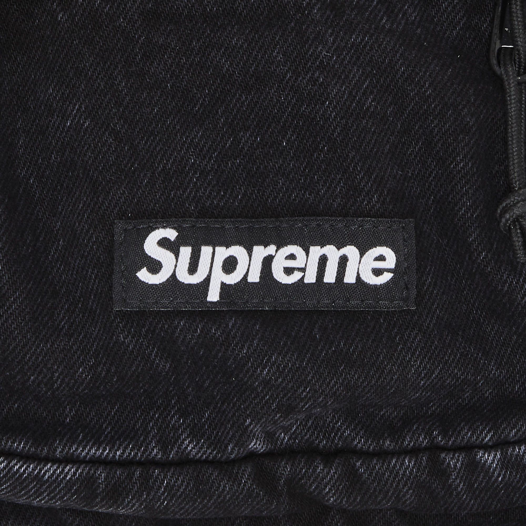 Buy Supreme Denim Shoulder Bag 'Black' - FW25B4 BLACK | GOAT UK