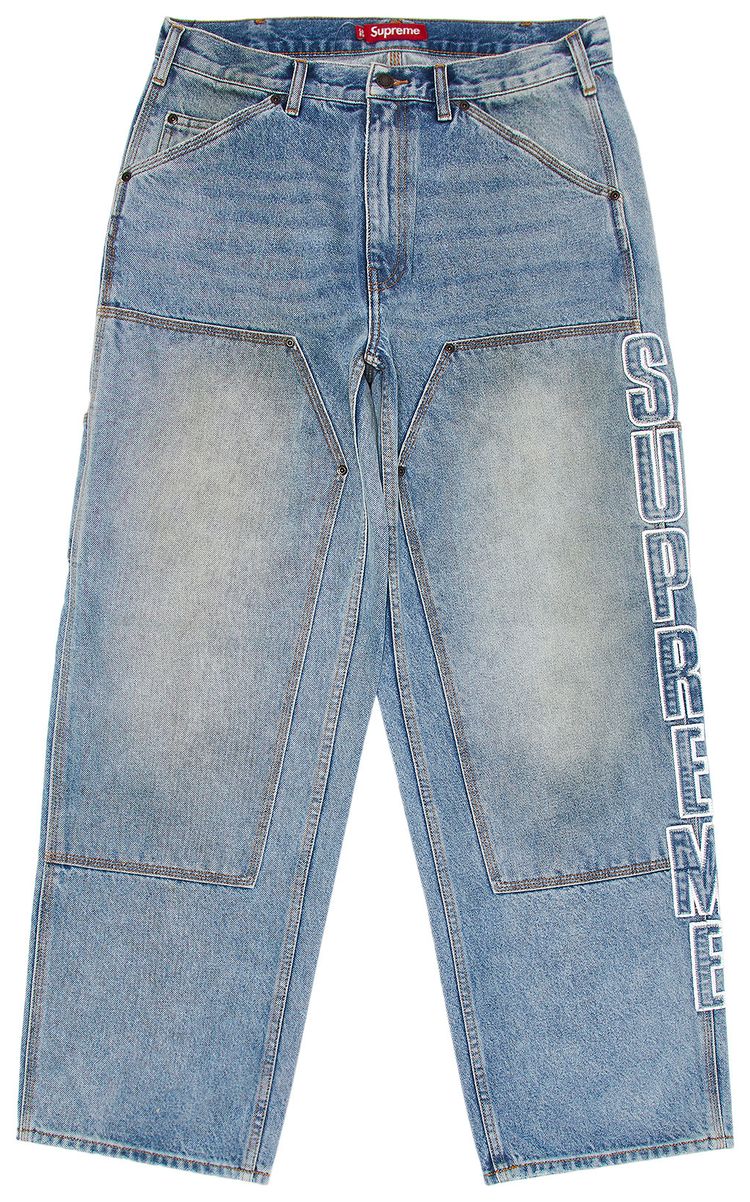 Supreme Reflective Double Knee Pant Denim