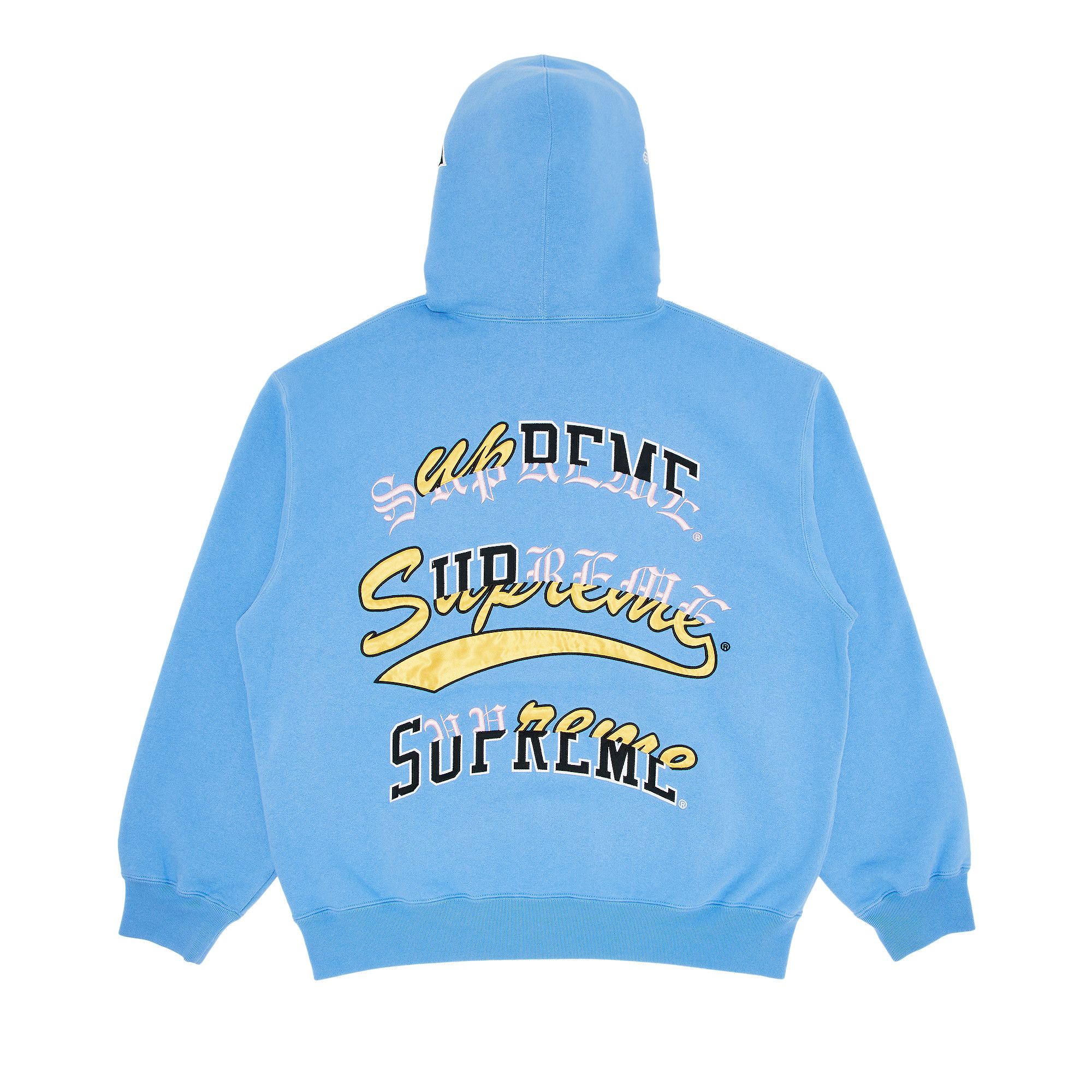 Buy Supreme Multi Logos Hooded Sweatshirt 'Light Blue' - FW25SW31
