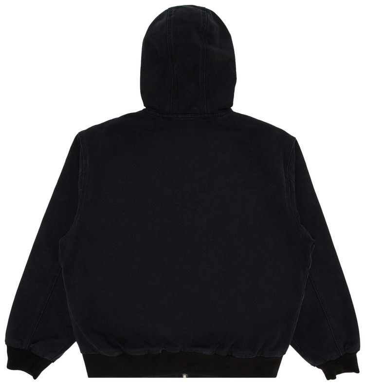 Supreme Reflective Arc Hooded Work Jacket Black