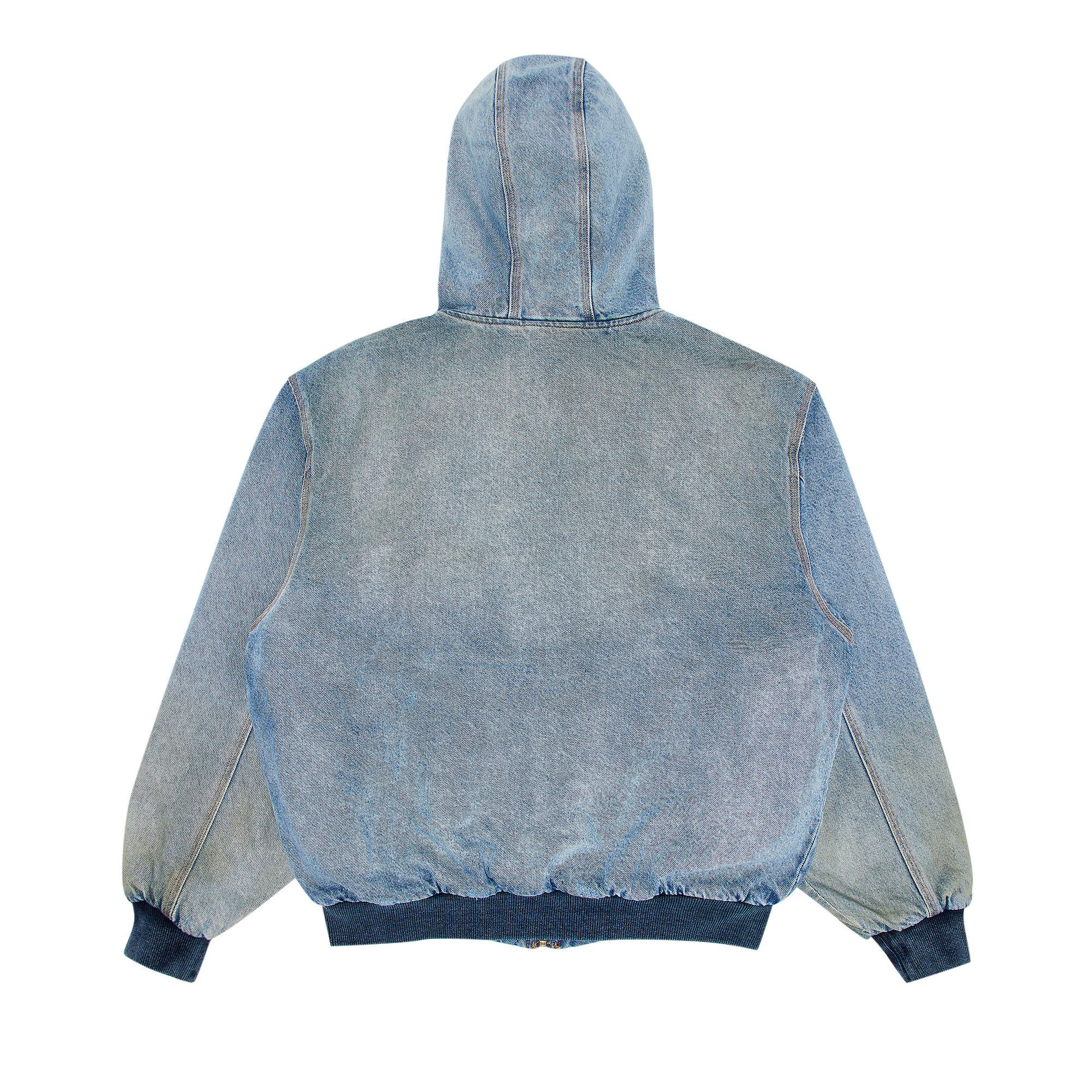 Buy Supreme Reflective Arc Hooded Work Jacket 'Denim