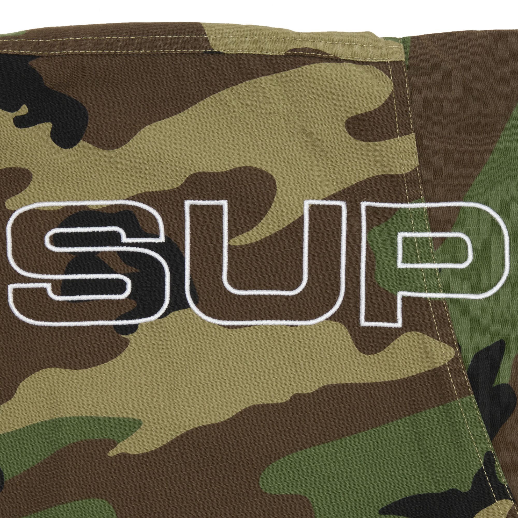 Buy Supreme Spellout Embroidered Ripstop Track Jacket 'Woodland